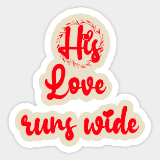 His Love Sticker